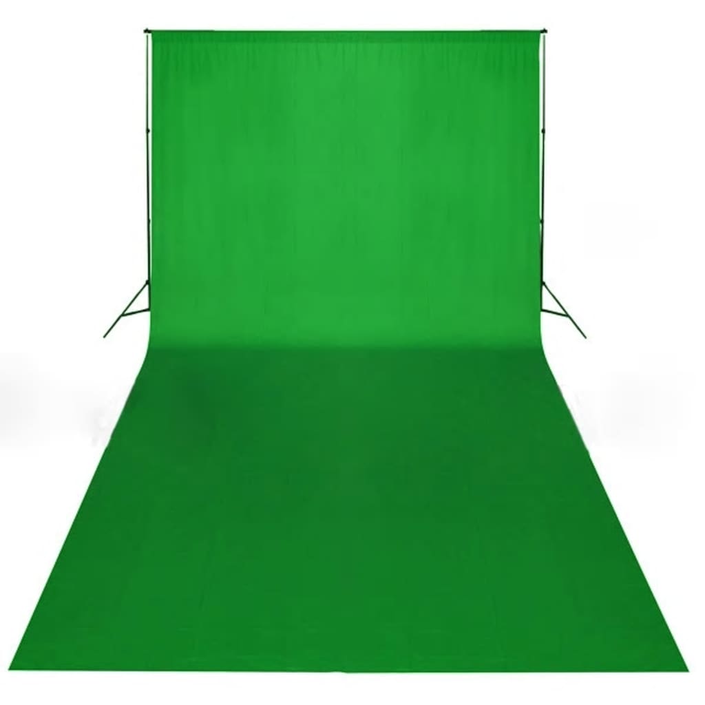 vidaXL Fotopozadie, bavlna, zelené 600x300 cm, na farebné kľúčovanie