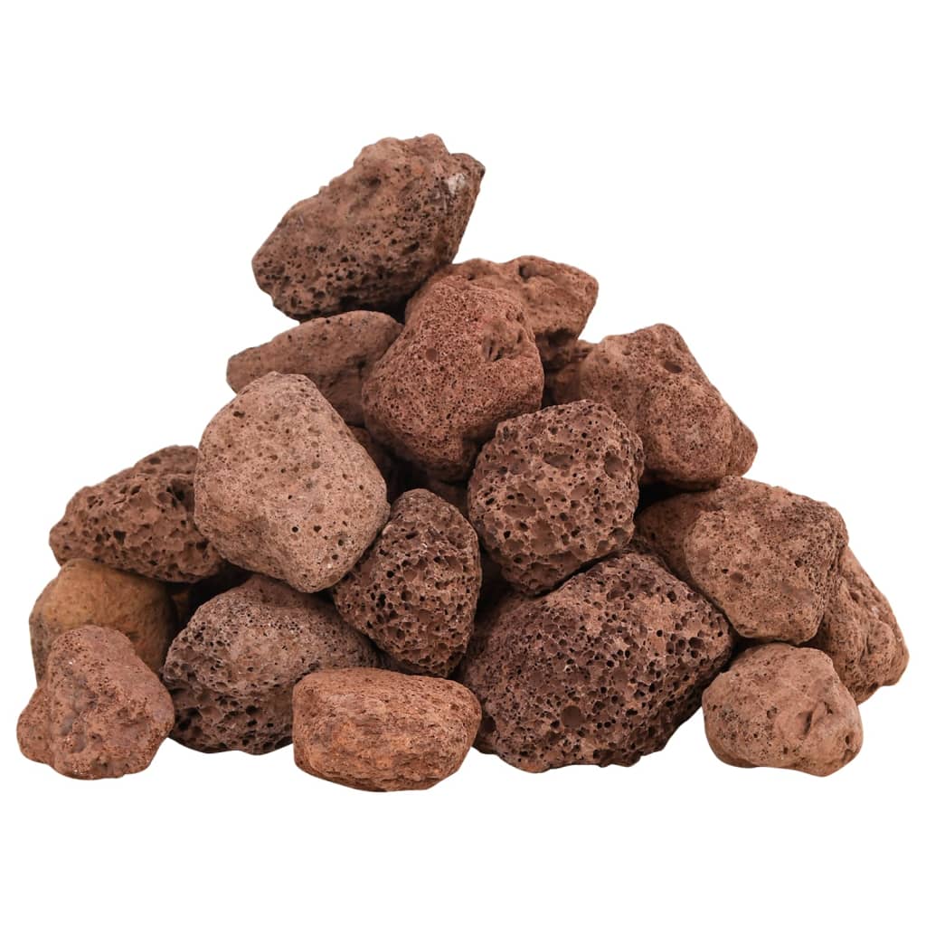 vidaXL Sopečné kamene 10 kg červené 3-5 mm