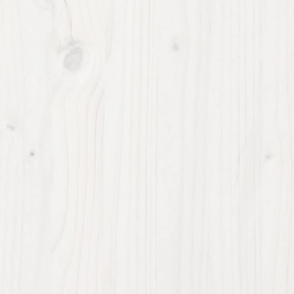 vidaXL Posteľný rám s čelom biely 140x200 cm borovicový masív
