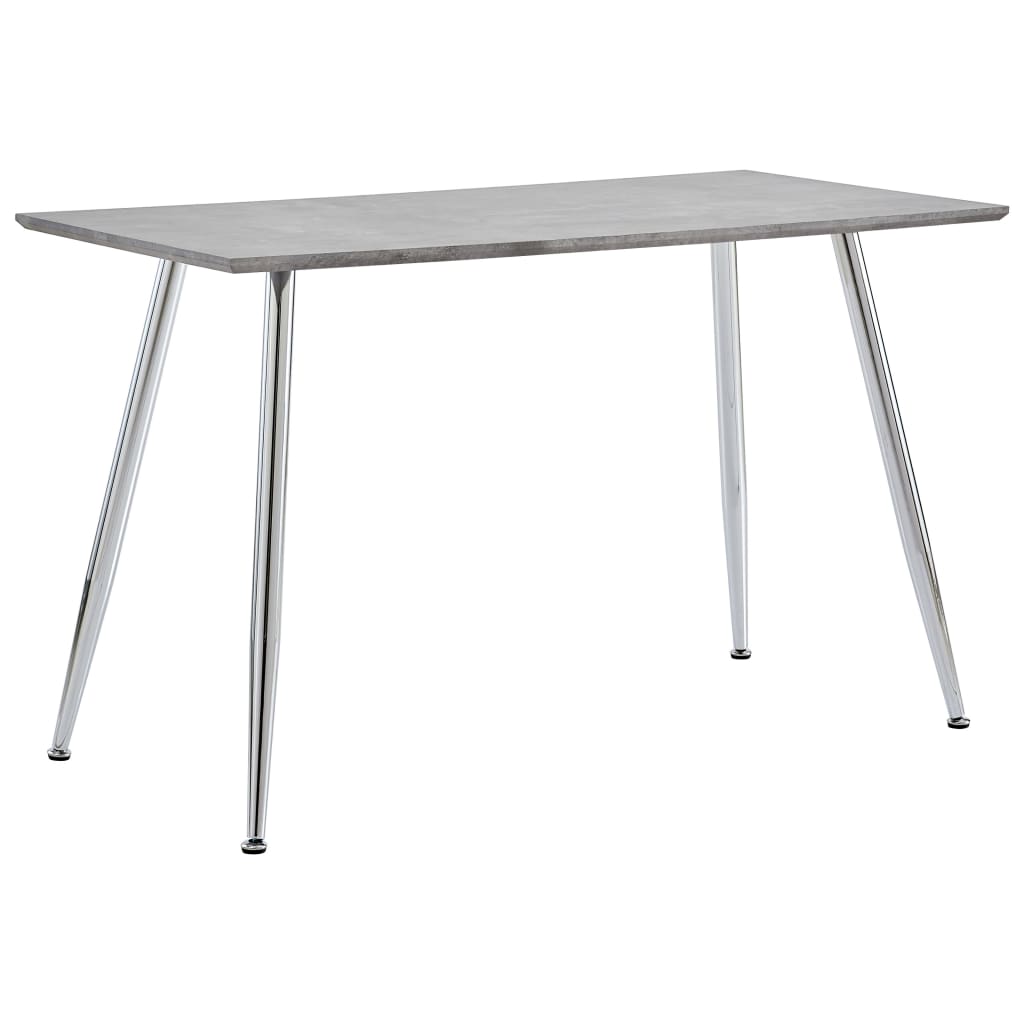 vidaXL Jedálenský stôl, betónovo strieborný 120x60x74 cm, MDF