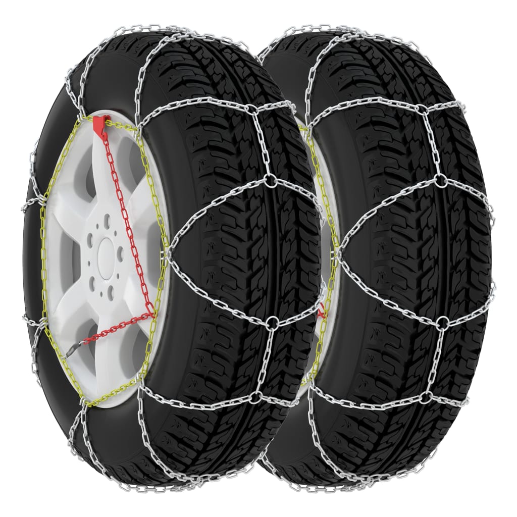 vidaXL Snehové reťaze na pneumatiky 2 ks 16 mm, SUV 4x4, veľkosť 460