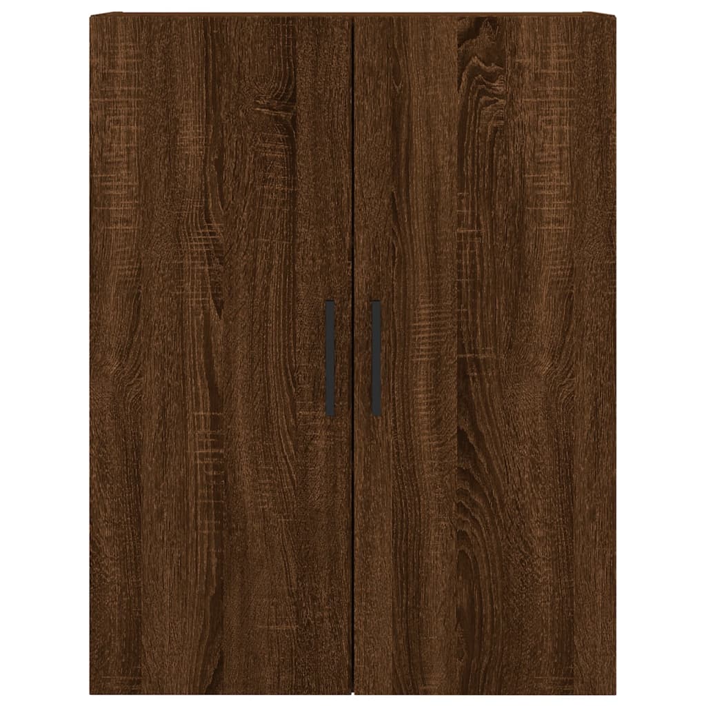 vidaXL Vysoká skrinka hnedý dub 69,5x34x180 cm spracované drevo