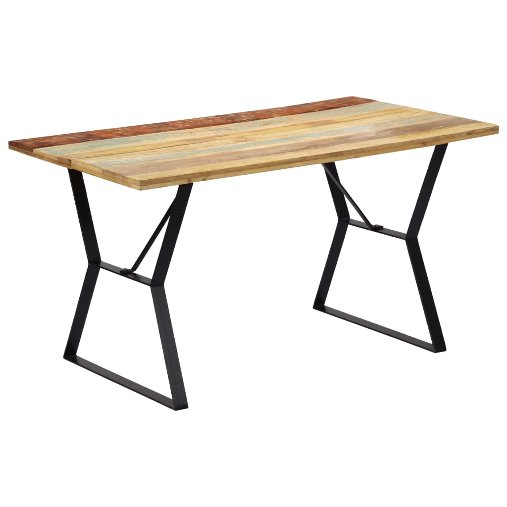 vidaXL Jedálenský stôl 140x80x76 cm, recyklovaný masív