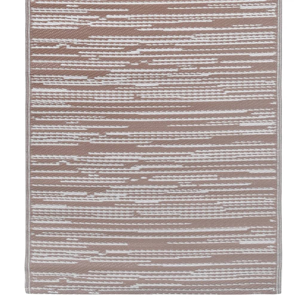 vidaXL Vonkajší koberec hnedý 160x230 cm PP
