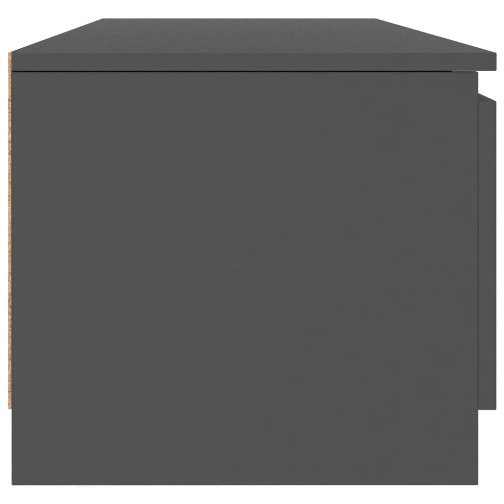 vidaXL TV skrinka, sivá 140x40x35,5 cm, drevotrieska