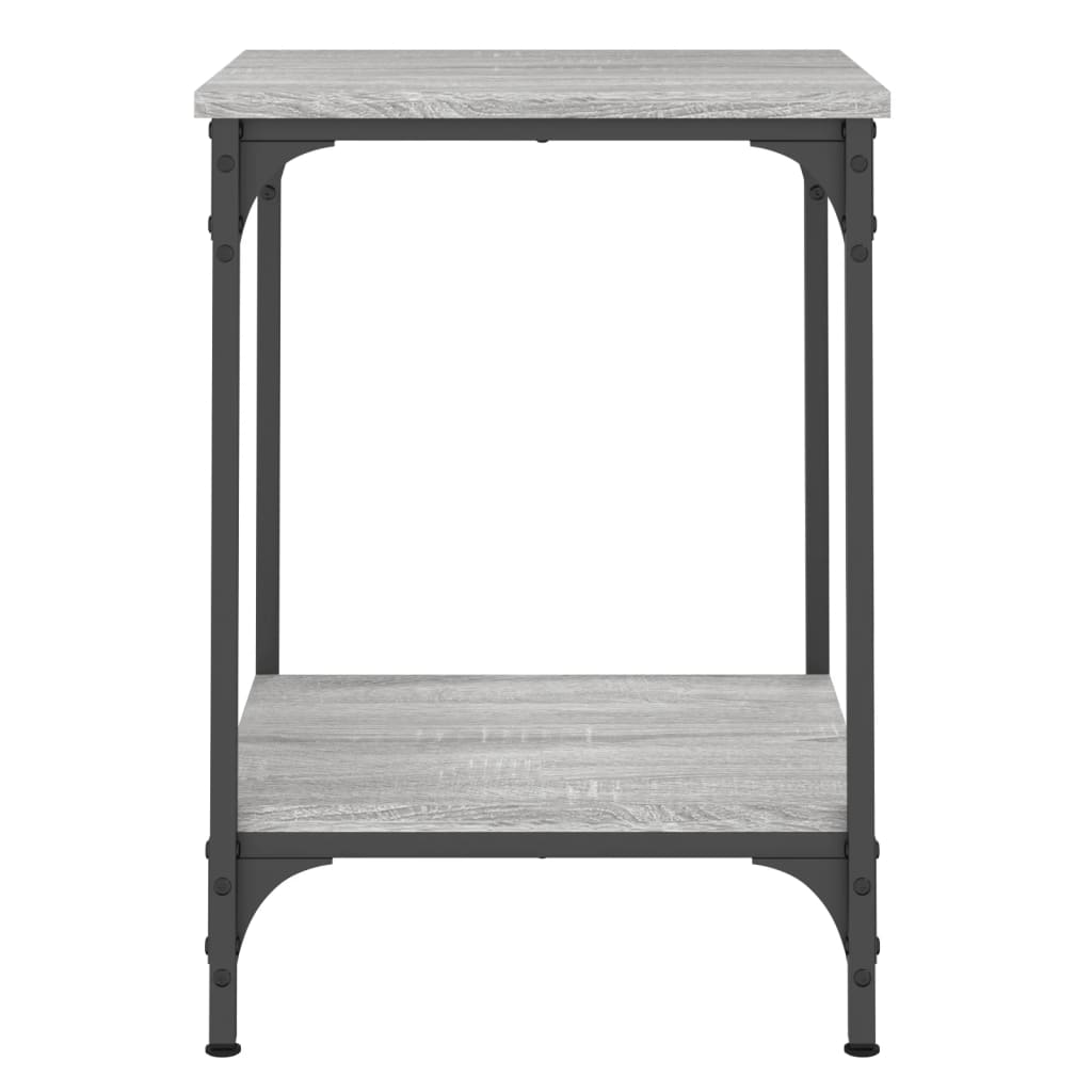 vidaXL Konferenčný stolík sivý dub sonoma 40x40x55 kompozitné drevo
