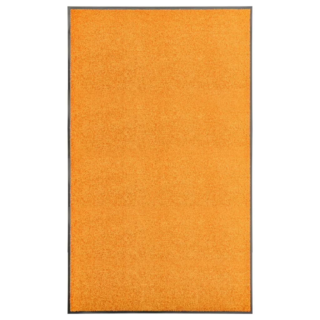 vidaXL Rohožka, prateľná, oranžová 90x150 cm