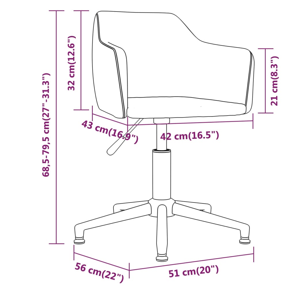 vidaXL Otočné jedálenské stoličky 2 ks bledosivé zamatové