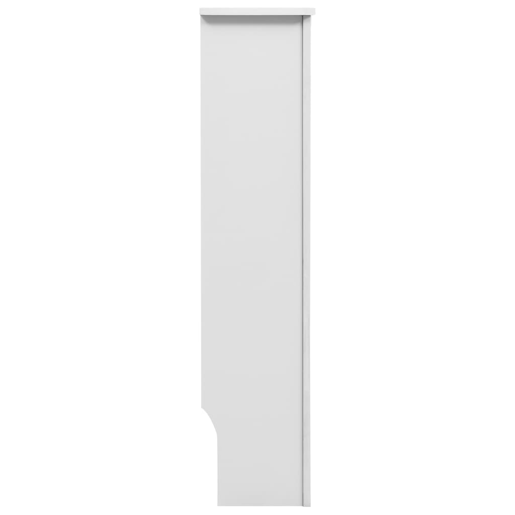 vidaXL Kryt na radiátor, biely 152x19x81,5 cm, MDF