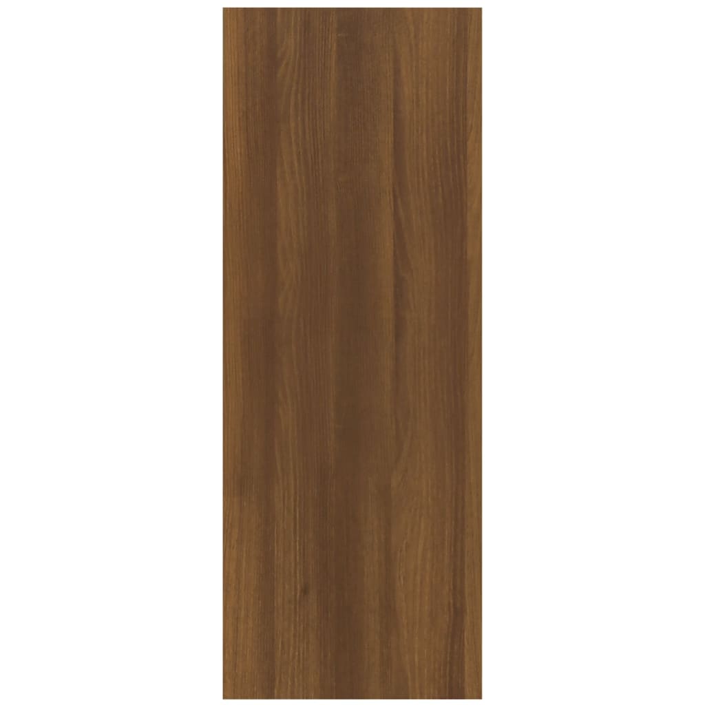vidaXL Konzolový stolík hnedý dub 78x30x80 cm spracované drevo