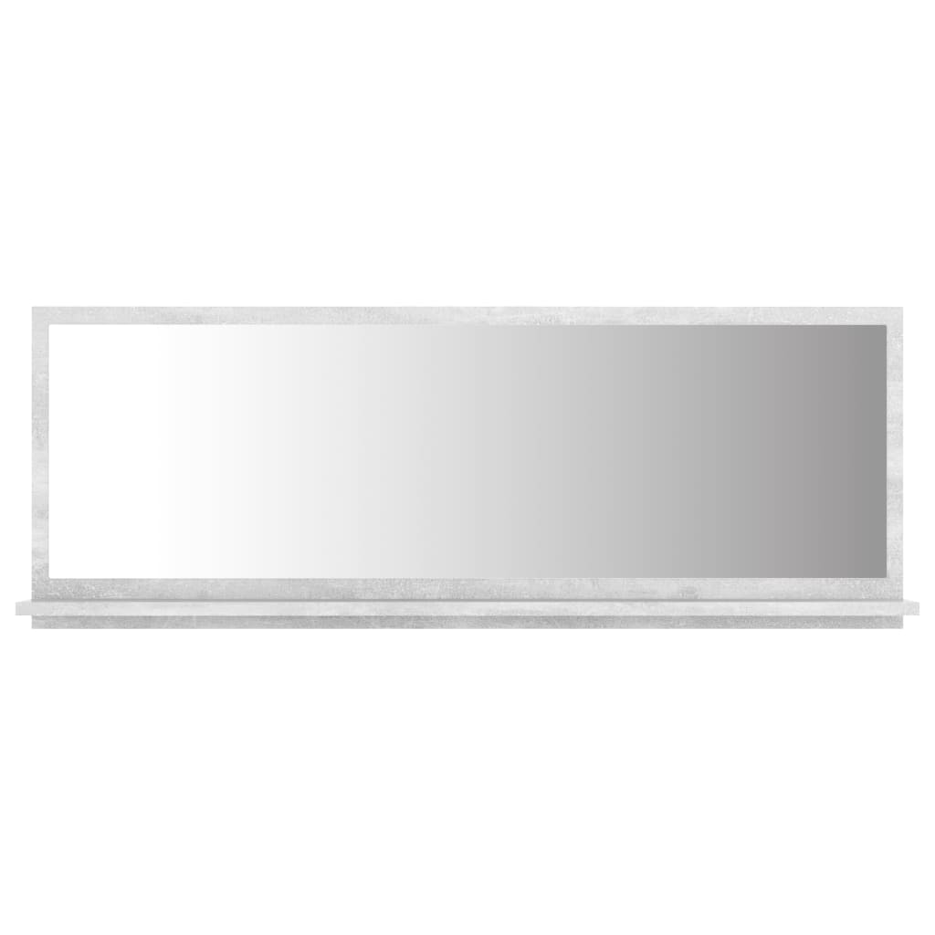 vidaXL Kúpeľňové zrkadlo, betónovo sivé 100x10,5x37cm kompozitné drevo
