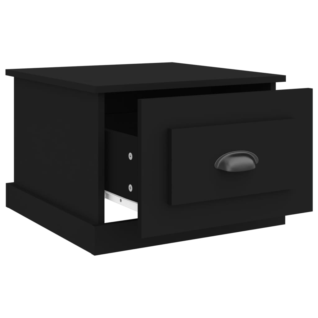 vidaXL Konferenčný stolík čierny 50x50x35 cm spracované drevo