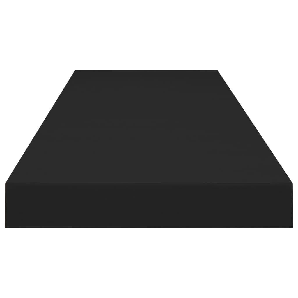 vidaXL Plávajúca nástenná polica, čierna 90x23,5x3,8 cm, MDF