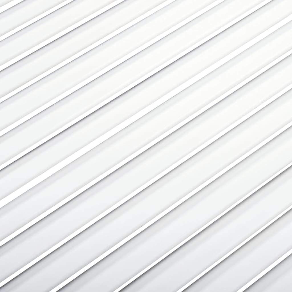 vidaXL Lamelové dvierka na skrinku 4 ks, biele 99,3x39,4 cm, borovica
