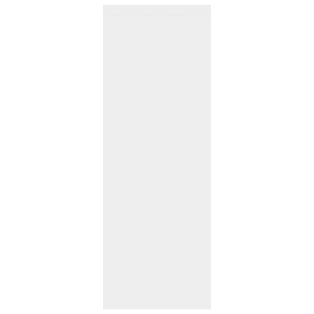 vidaXL Nástenná polica, biela 45,1x16x45,1 cm, kompozitné drevo