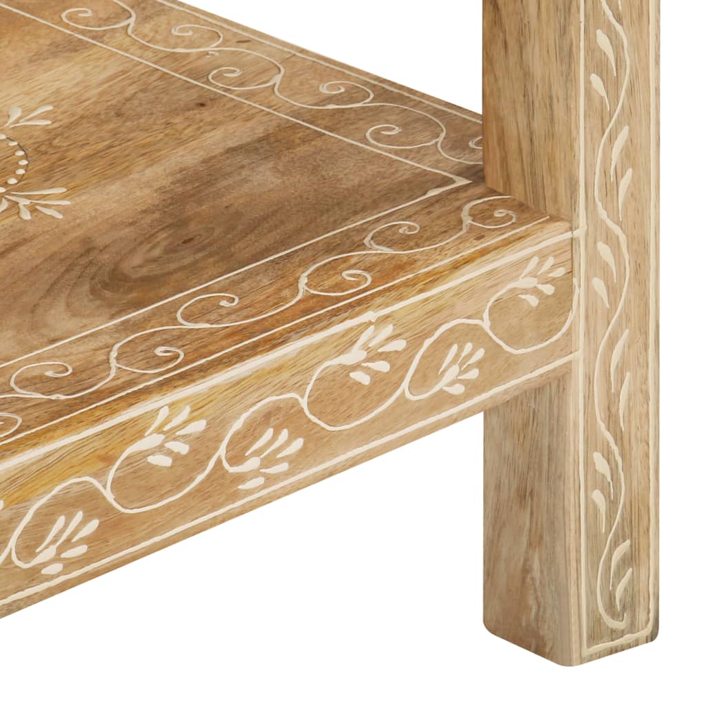 vidaXL Konzolový stolík 80x35x74 cm masívne mangovníkové drevo