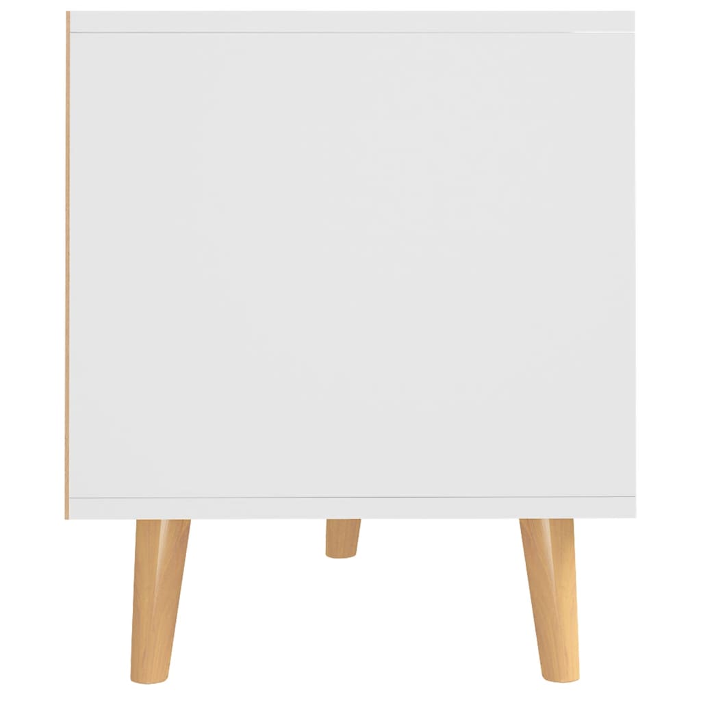 vidaXL TV skrinka, biela a dub sonoma 90x40x48,5 cm, kompozitné drevo