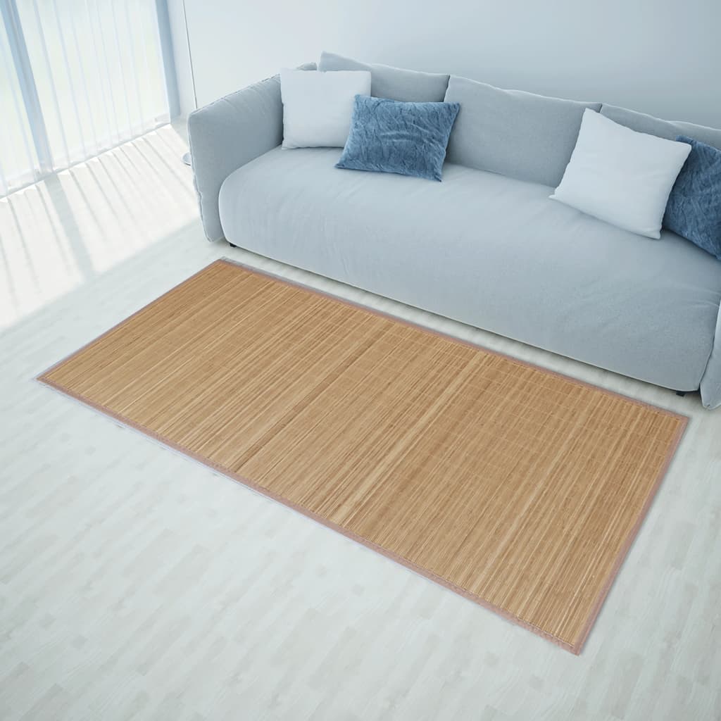 vidaXL Bambusový koberec, 160x230 cm, hnedý