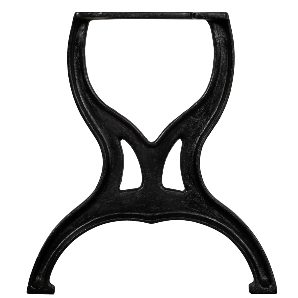 vidaXL Nohy na lavičku 2 ks, rám v tvare X, liatina