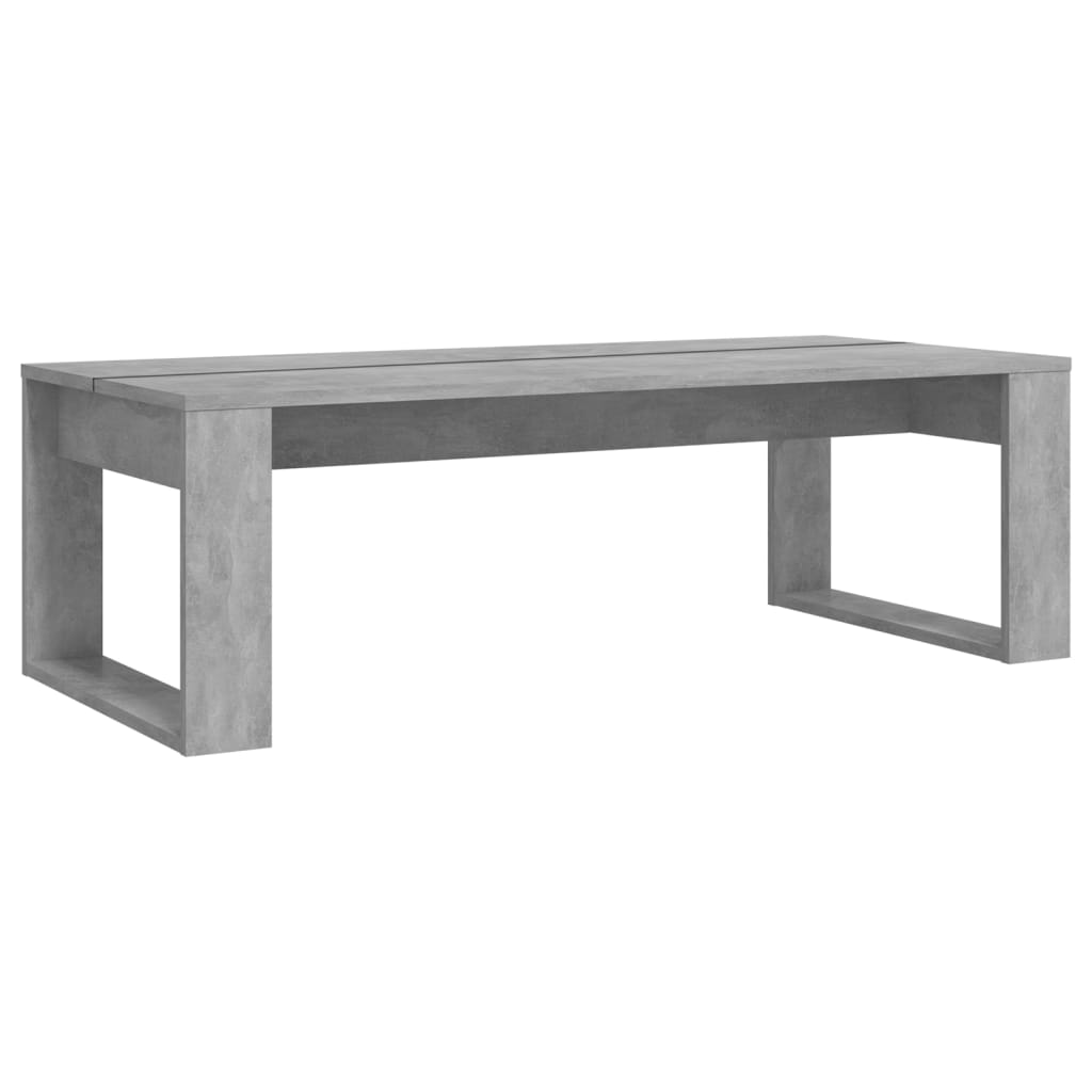 vidaXL Konferenčný stolík, betónovo sivý 110x50x35cm, kompozitné drevo