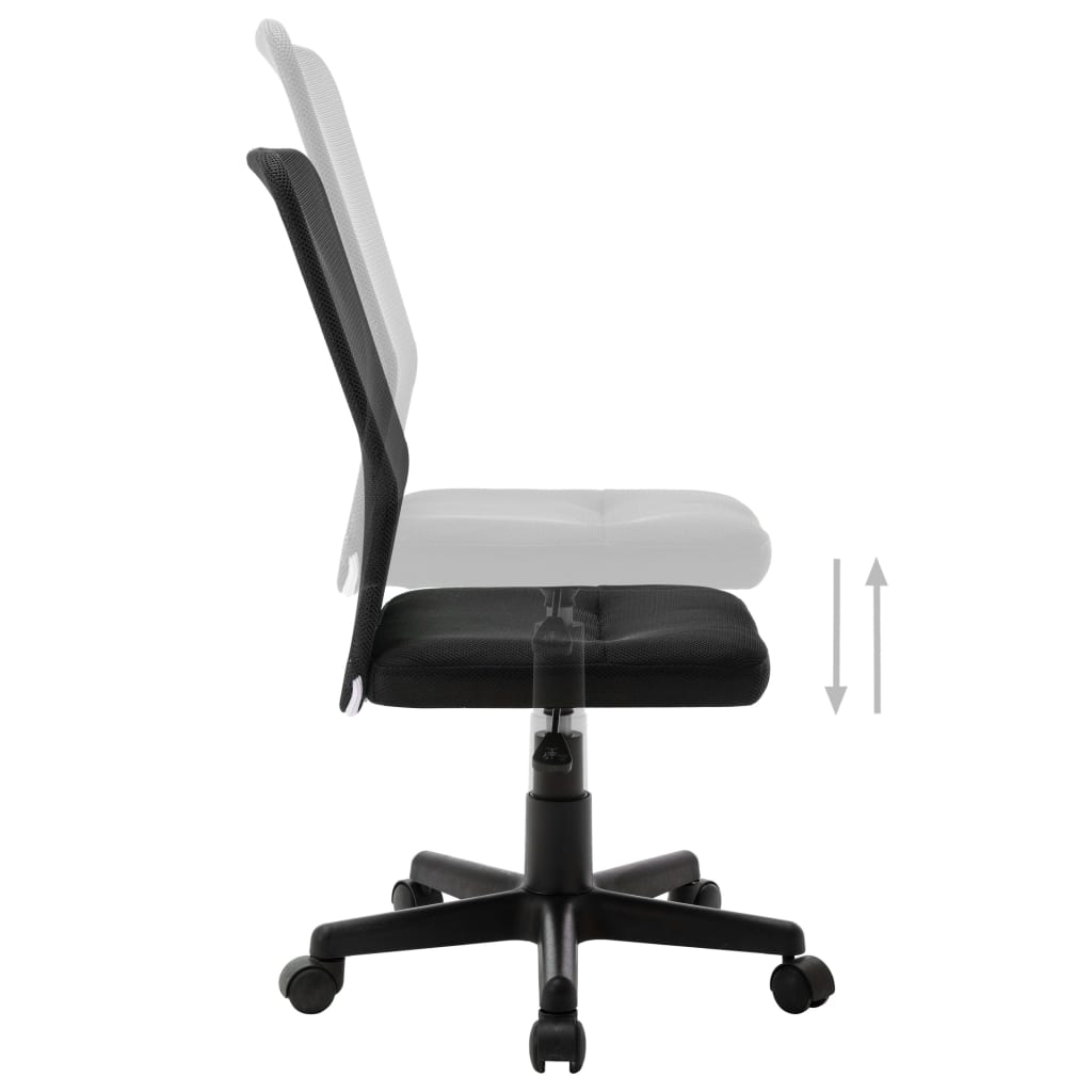 vidaXL Kancelárska stolička čierna 44x52x100 cm sieťovinová látka