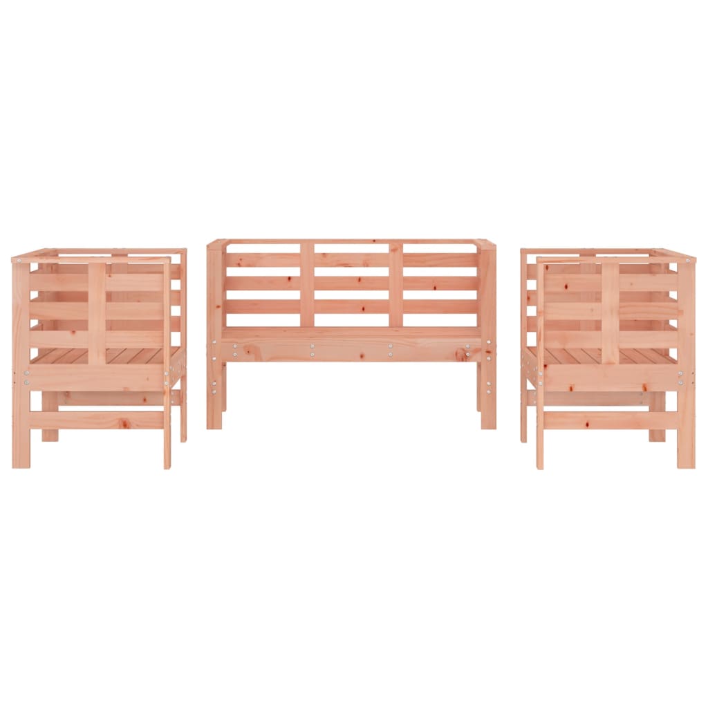 vidaXL 3-dielna záhradná sedacia súprava masívne drevo douglas
