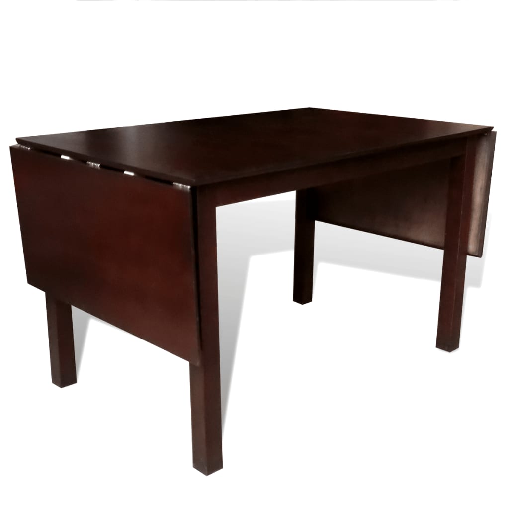 vidaXL Rozťahovací jedálenský stôl kaučukový hnedý 190 cm