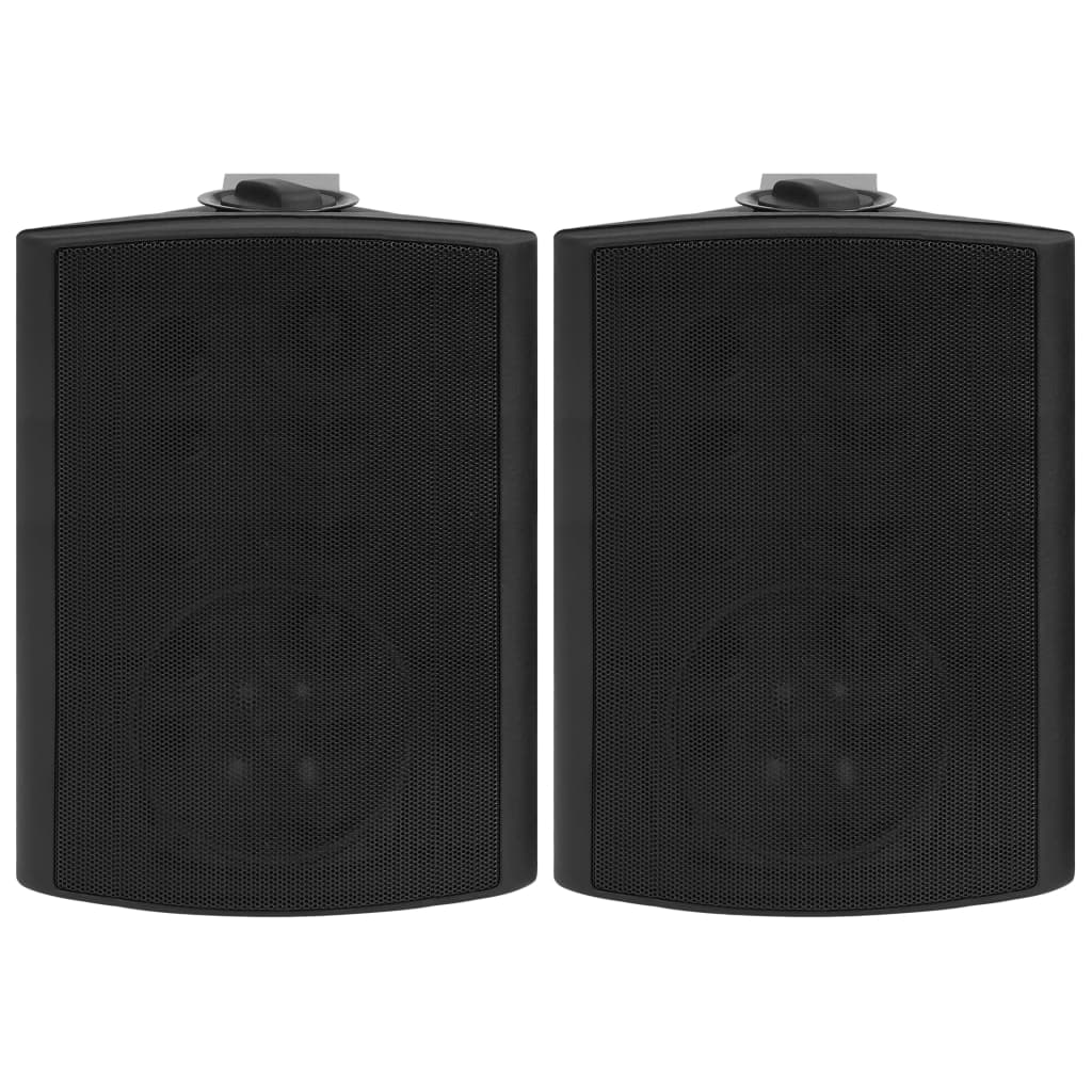 vidaXL Nástenné stereo reproduktory 2ks čierne interiér+exteriér 120 W