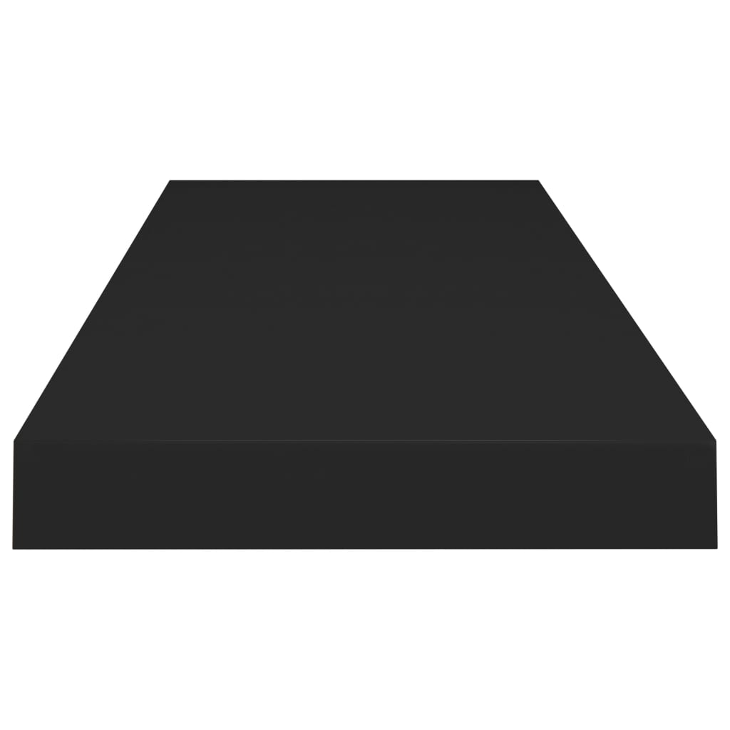 vidaXL Plávajúca nástenná polica, čierna 80x23,5x3,8 cm, MDF