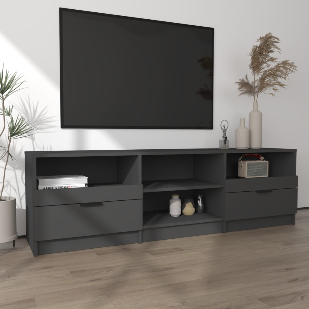 vidaXL TV stolík čierny 150x33,5x45 cm spracované drevo