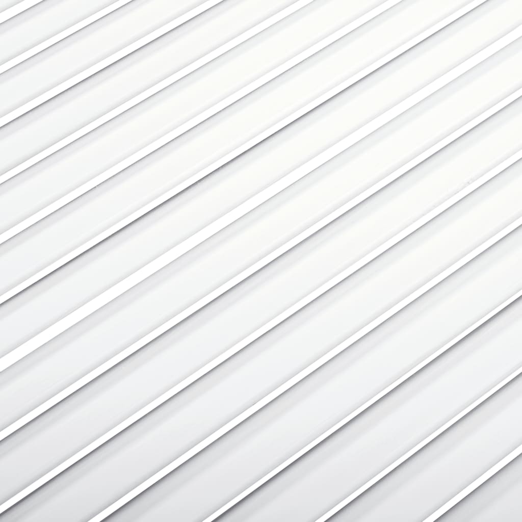 vidaXL Lamelové dvierka na skrinku, biele 99,3x49,4 cm, borovica