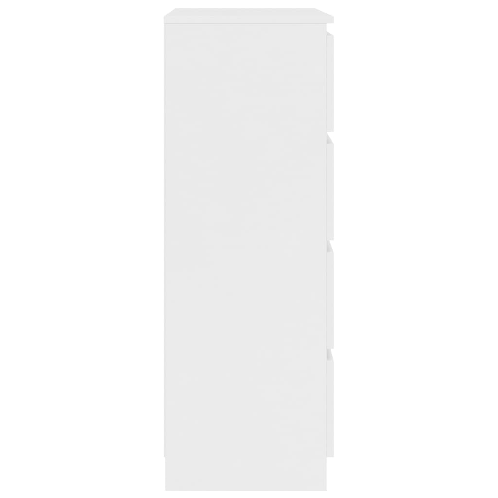 vidaXL Komoda, biela 60x35x98,5 cm, kompozitné drevo