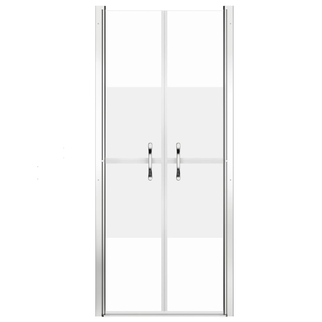 vidaXL Sprchové dvere, polomatné, ESG 91x190 cm