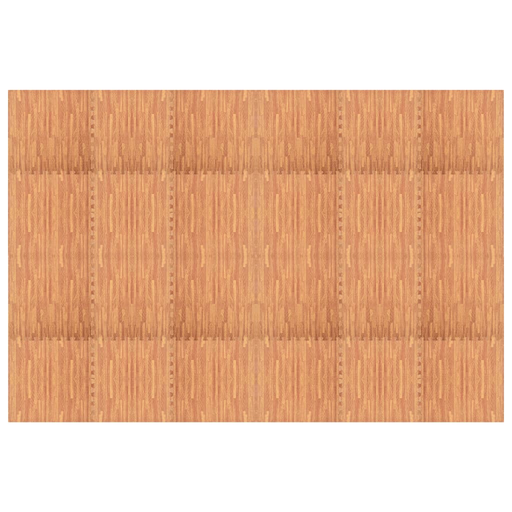 vidaXL Podložka puzzle štruktúra dreva 24 ks 8,64㎡ EVA pena
