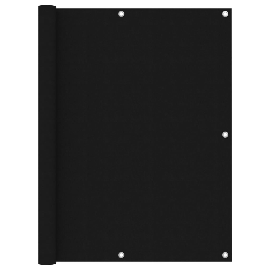 vidaXL Balkónová markíza, čierna 120x300 cm, oxfordská látka