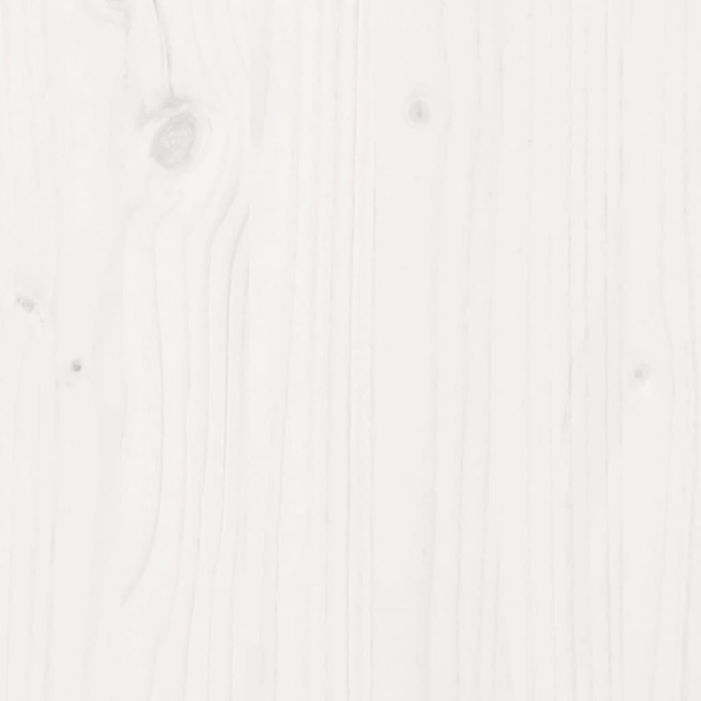 vidaXL Záhradná lavica rozťahovacia biela borovicový masív