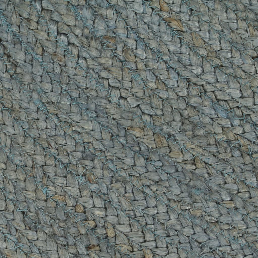 vidaXL Ručne vyrobený koberec olivovo-zelený 210 cm jutový okrúhly
