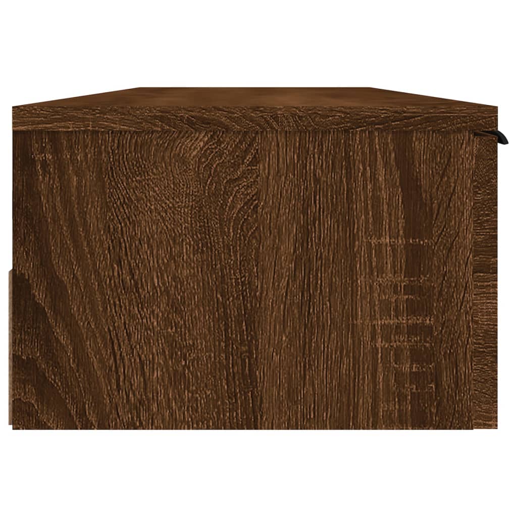 vidaXL Nástenná skrinka hnedý dub 102x30x20 cm spracované drevo