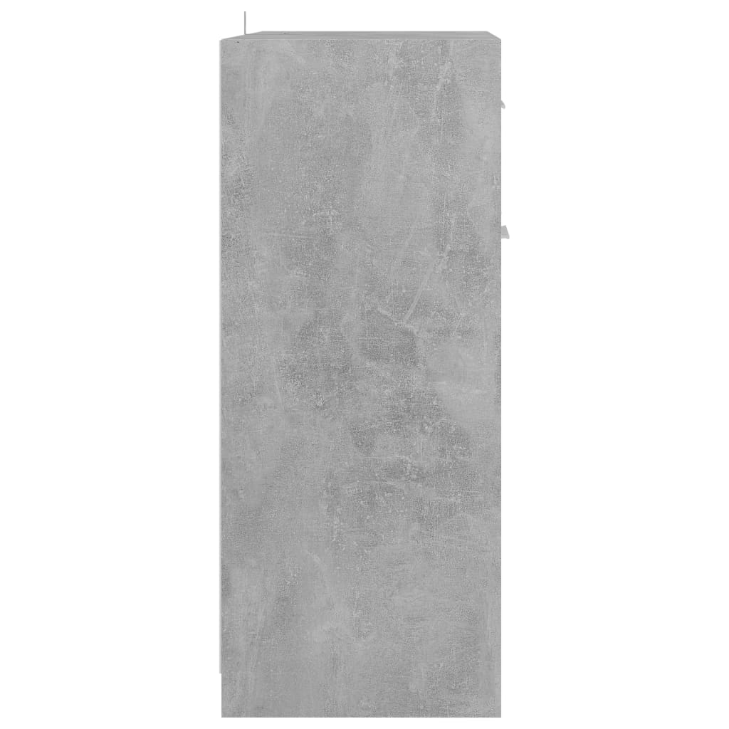 vidaXL Kúpeľňová skrinka, betónovo sivá 60x33x80 cm, kompozitné drevo