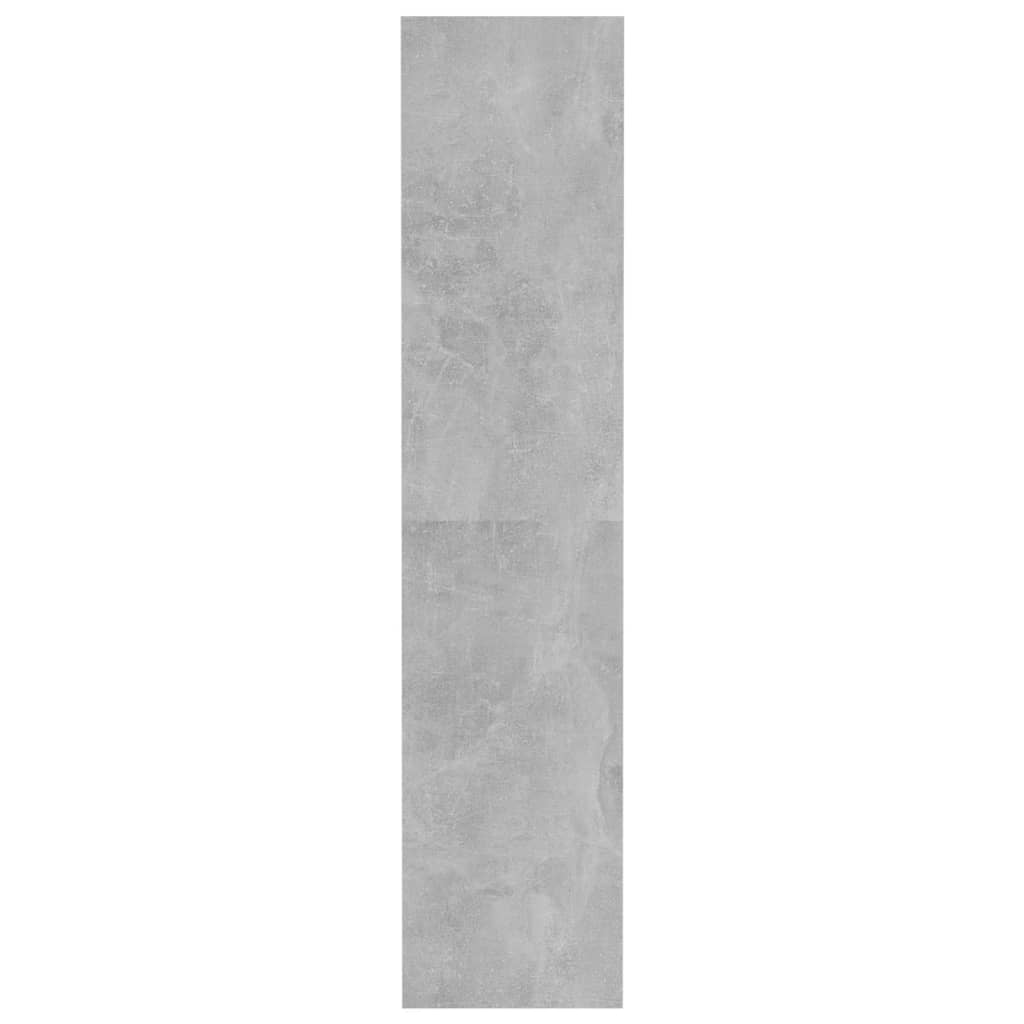 vidaXL Knižnica/deliaca stena betónovo sivá 80x30x135 cm drevotrieska