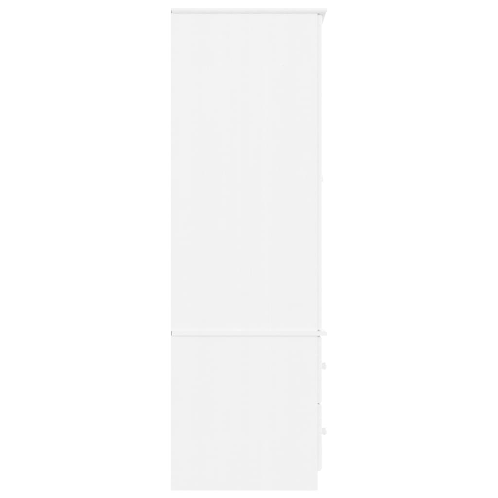 vidaXL Šatník ALTA biely 90x55x170 cm masívna borovica