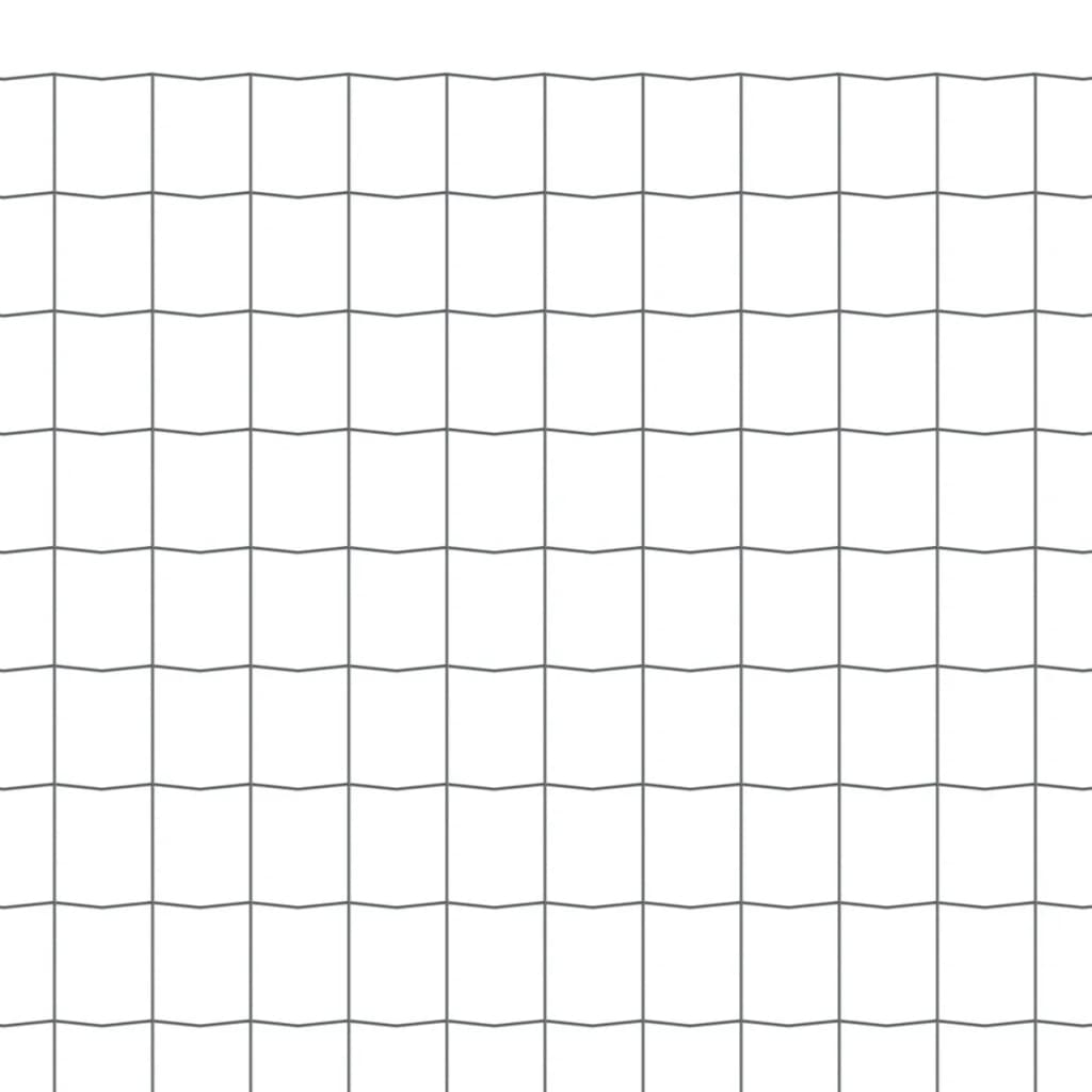 vidaXL Euro plot, oceľ 10x0,8 m, sivý