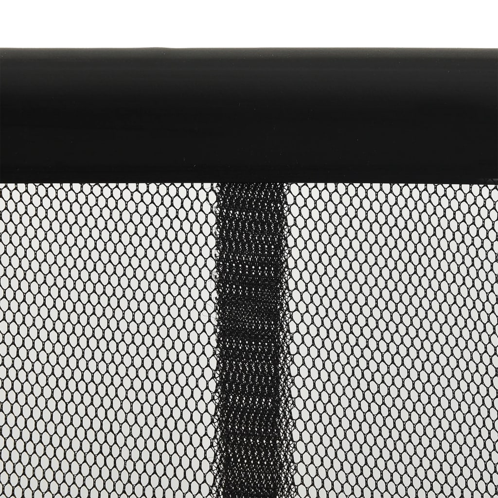 vidaXL Sieťka proti hmyzu na dvere, 5-dielna, čierna 120x240 cm