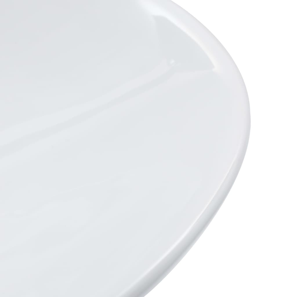 vidaXL Umývadlo 58,5x39x14 cm, keramika, biele