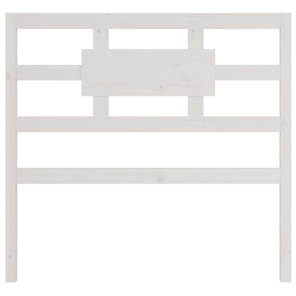 vidaXL Čelo postele biele 95,5x4x100 cm masívna borovica