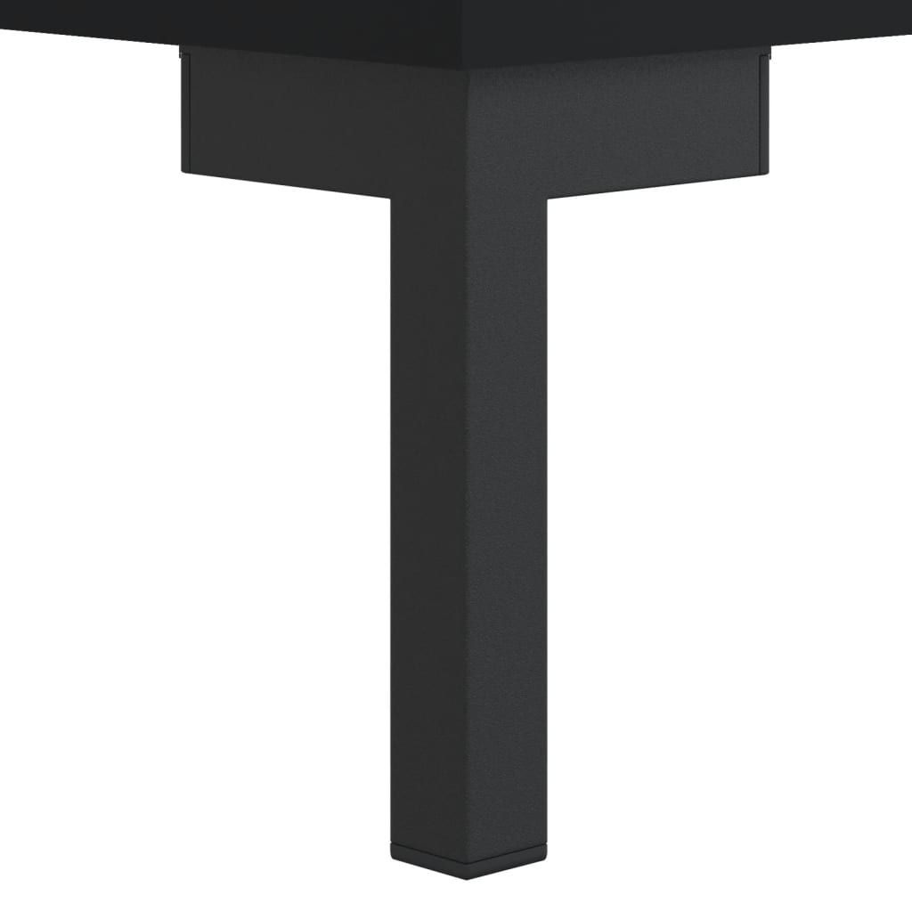 vidaXL Nočný stolík čierny 40x40x66 cm kompozitné drevo