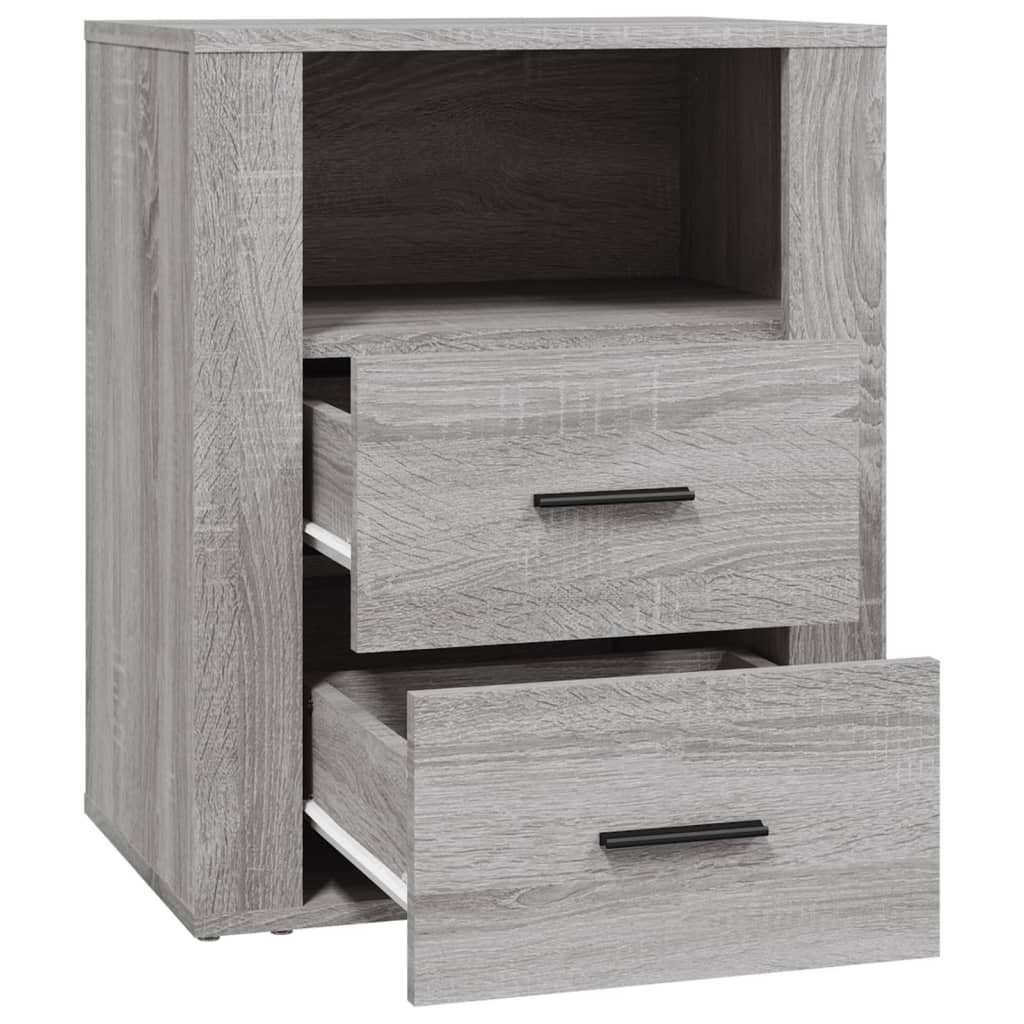 vidaXL Nočný stolík sivý sonoma 50x36x60 cm spracované drevo