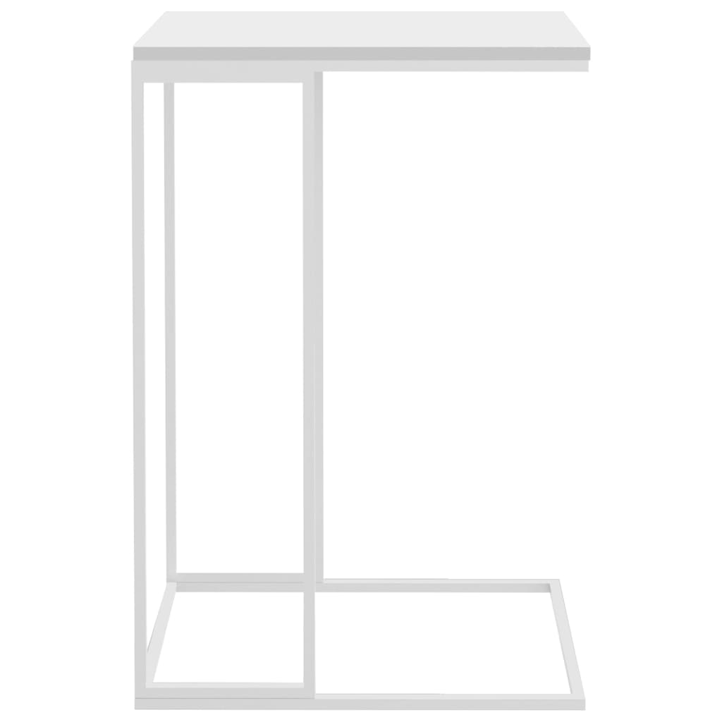 vidaXL Príručný stolík, biely 40x30x59 cm, kompozitné drevo