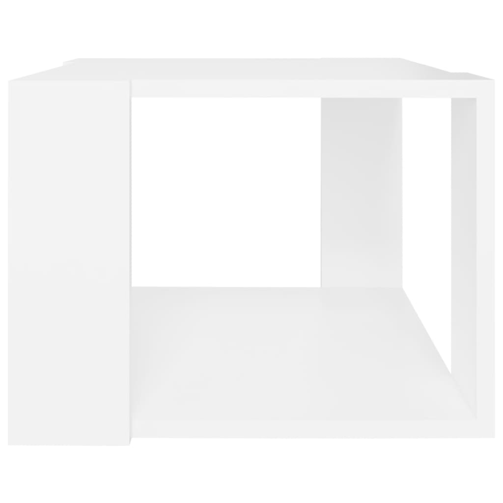 vidaXL Konferenčný stolík, biely 40x40x30 cm, kompozitné drevo