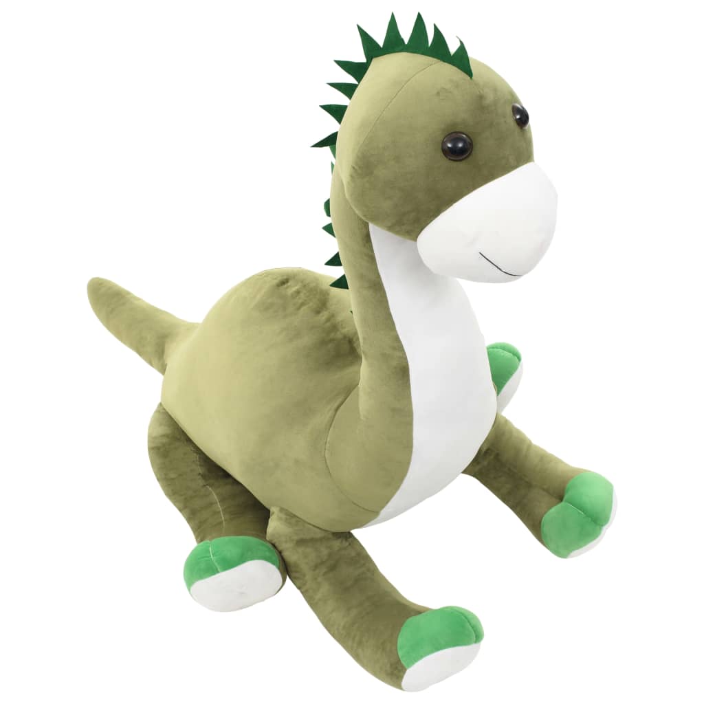 vidaXL Hračka dinosaurus Brontosaurus zelený plyšový